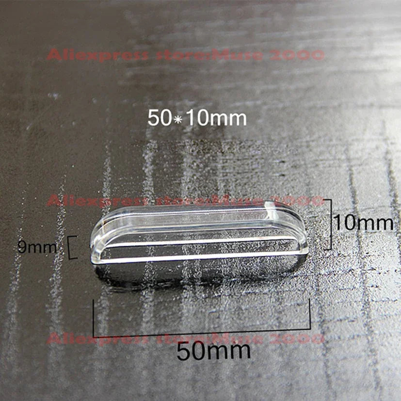 Door Drawer handle Long 30 50 mm acrylic show exhibition glue use cabinet cupboard plastic transparent clear latch