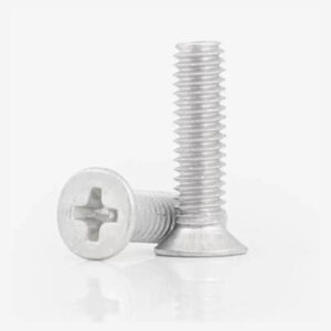 6063 Aluminum Alloy Flat Head Phillips Screws KM Countersink Machine Screws non magnitic M1.7-M6 Bolts UNC4#-40  6#-30