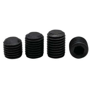 12.9 grade steel black Set screw M4 M5 M6 M7 M8 M10 M12 fine pitch Grub Screw Inner Hex Socket Flat point cup hardware