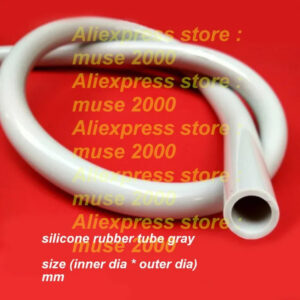 Grey Silicone rubber tube inner x outer dia 2x4 3x5 4x6 5x8 6x9 7x10 7x11 8x10 8x12 8x14 10mm pipe Hose plumbing fish tank water