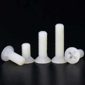 M2M2.5M3M4M5M6M8countersunk nylon Plastic screw, white Bolts, Head cross drive, LED Lighting screw