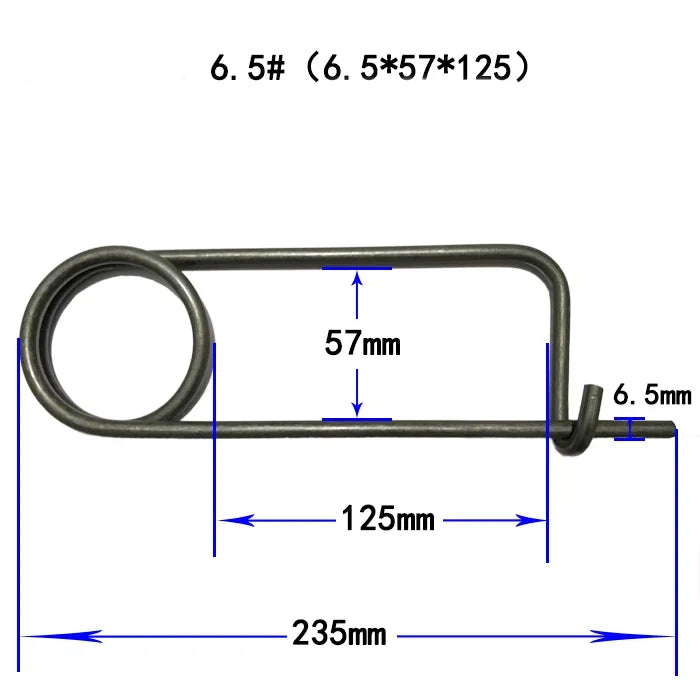 Brooch steel Steel safty dia 2 3 4 5 6 6.5 8mm square shape spring pin quick lock Brooch locking fastener car - Image 5