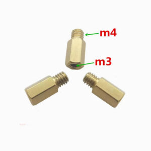 M4 to m3 standoff adaptor coupler brass  spacer female to male thread connector Length Hex Nut threaded Column