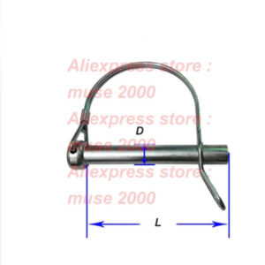 Steel safety pin D shape longer 5 6 6.3 8 9.5 mm x 35-80 mm  O ring split pin Dia split pin steel spring pin quick lock DIN11023