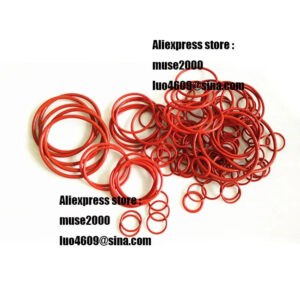 CS 1.0 mm OD 4 5 6 7 8 9 10 11 12 13 14 silicone rubber O ring Red VMQ pipe faucet valve gasket seal High temperature resistance