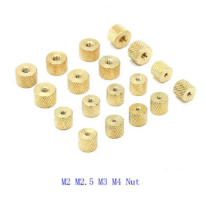 M2 M2.5 M3 M4 x7 x 8 thumb nut steel brass nut copper knurled net slotted nut model water air cooling DIY handle adjusting nut