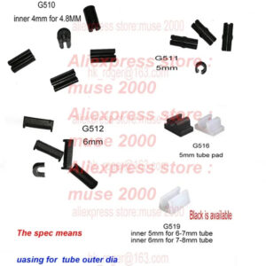 Dia 4 4.8 5 6 7 8mm chair tube feet pad Clamp tube pad mm Beach bed feet foot tube pipe pad massage steel line bow shelf art