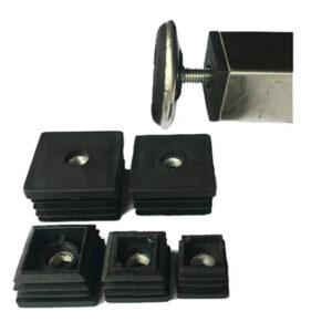 M8 pre-embedded nut square tube plug  blank tube insert furniture caster Leg Adjustable caster Levelling Glide Feet Screw On