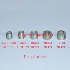 M10 to m6 m8 m12 m14 m16 m18 hollow screw adaptor inner outer threaded connector screw nut bolt nut coupler conveyer adapter
