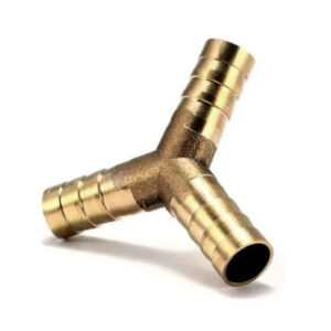 4 5 6 8 10 12 14 16 19mm Quick fitting Brass Splicer Pipe Fitting Y shape Hose Copper Barbed silica rubber tube connector joint