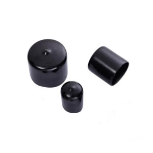 Black 65 70 75 80 85 90mm inner PVC vinyl cap tube end plastic protector cover ends