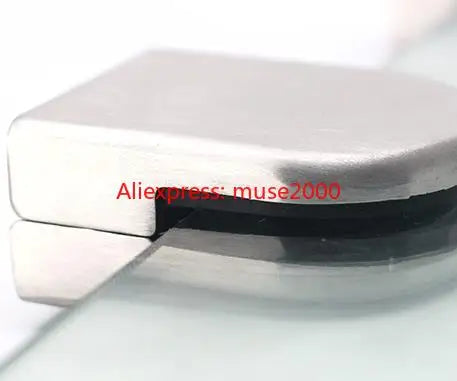 201/304 steel glass board holder bracket hinge no drilling hole clamp board clip Bathroom glass partition guardrail - Image 5