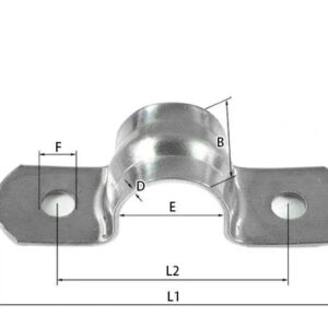 5-150MM dia 304 stainless steel U shape tube clamp PVC water pipe fasten clasp holder base spacer PVC pipe saddle clamp