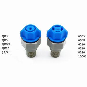 1/8 1/4 BSP spray nozzle PCB manufacture etching machine board PP plastic quick fitting nozzle cleaning cone fan shape