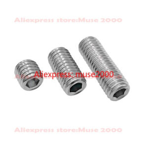 UNC  7/16-14  5/8-11 inch 304 steel set screw grub screw sharp end steel inner hex no head bolt concave hollow end