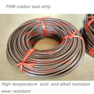 Brown solid FKM Rubber seal strip round dia 1.5 1.8 2 2.5 3 3.5 4mm high trmperature thermoresistance acid alkali chemical