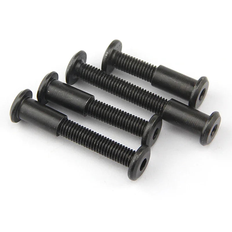 Black M6x12-80mm Furniture Locking Bolt, Nut Plate, Fastener, Screw Nut, Particle Board, Longer Screw, Panel Fastener - Image 3
