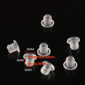 5mm hole inserting damper door drawer locker cabinet door Anti touch pad noise proof Silencer buffer cushion
