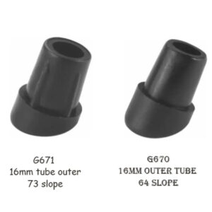 16mm round feet pad slope angle Horseshoe shape feet angle tilted floor proof steel tube plastic cover chair office chair