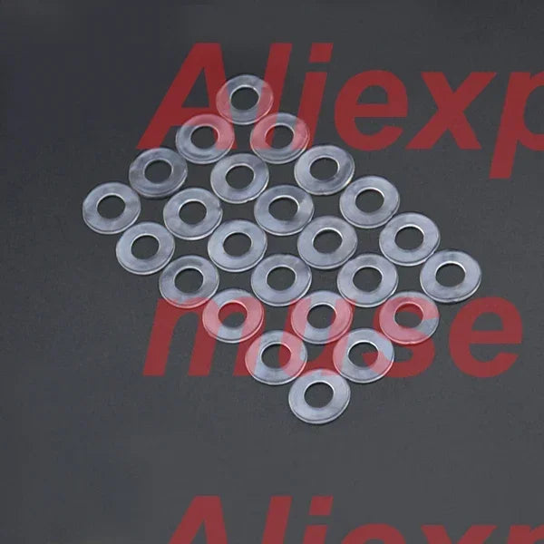 M2 M3 M4 M5 M6 Thin plastic clear Washer PVC screw bolt gasket seals clear plastic gasket 0.3 0.5 0.8 thickness oring flat - Image 2