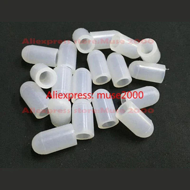 1-7.5mm Inner dia silica rubber tube cap cover silicone high temperature resistance plastic coating plating protector sleeve end - Image 4