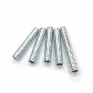 M8* pitch 1.0 mm hollow screw full thread Hexagon nut bolt LED ceilling lighting steel hanging fastener inner dia hole