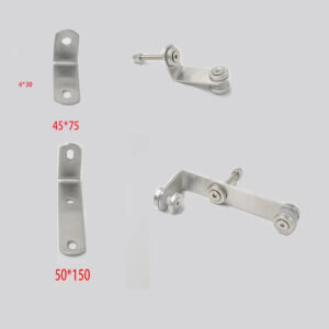 304 steel 90 degree corner brecket stair glass bracket standarding pole column connector guardrail screw fastener