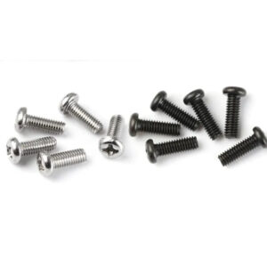 M3x5 pan head bolt Carbon steel screw Black Nickel Plated Cross drive round Head Electronics screw toy diy repair