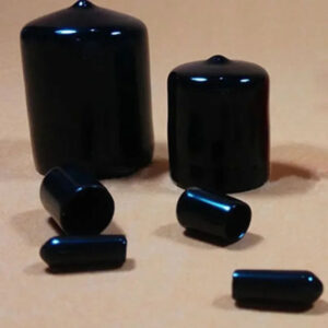 10 11 12 14 15 16 17 18 19 20mm inner Black vinyl End cap PVC rubber Cable tip pin end steel wire end tip pin insert ole Push-On