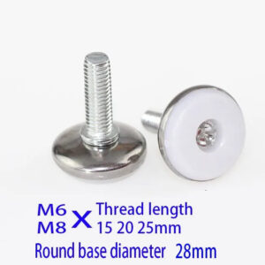 m8X25 Bolt machine feet leg pad,adjustable screw pads,home kitchen cabinet feet,steel basement pad moisture slip scratch proof