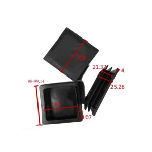 100 x 100 mm square tube plug, pipe insert end cap chair table Feet leg cover blanking pipe tube insert