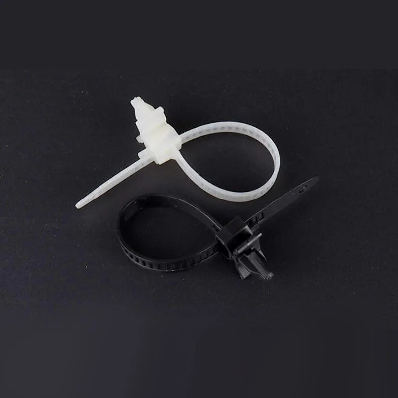 4x150 nylon cable tie 3.6mm width drilling hole PCB cable tiding rivet cable ties Buckle type plastic cable ties Fixed wire - Image 3