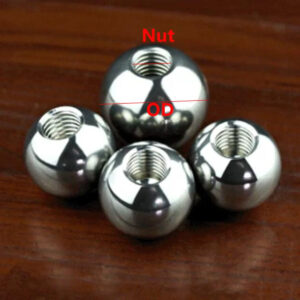 304 Steel Ball Nut OD11 12 12.7 14 15mm Threaded ball M3M4M5M6M8 ball nut furniture screw end cover cap