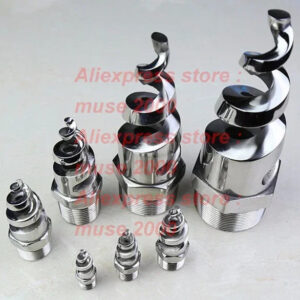 1/4 3/8 1/2 3/4 1 inch Spiral spray nozzle stainles steel 316L Acid proof sprayer cone round jetting water spraying