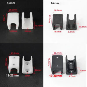 16 18 22mm tube Folding chair tube pad saddle washer clamp massage table couch bed wrapping pad opening tube feet leg pads ends