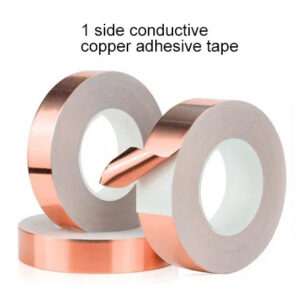1 side conductive Brass adhesive tape 0.1mm copper sheet glue backed film board Shielding signal phone PCB conductivity
