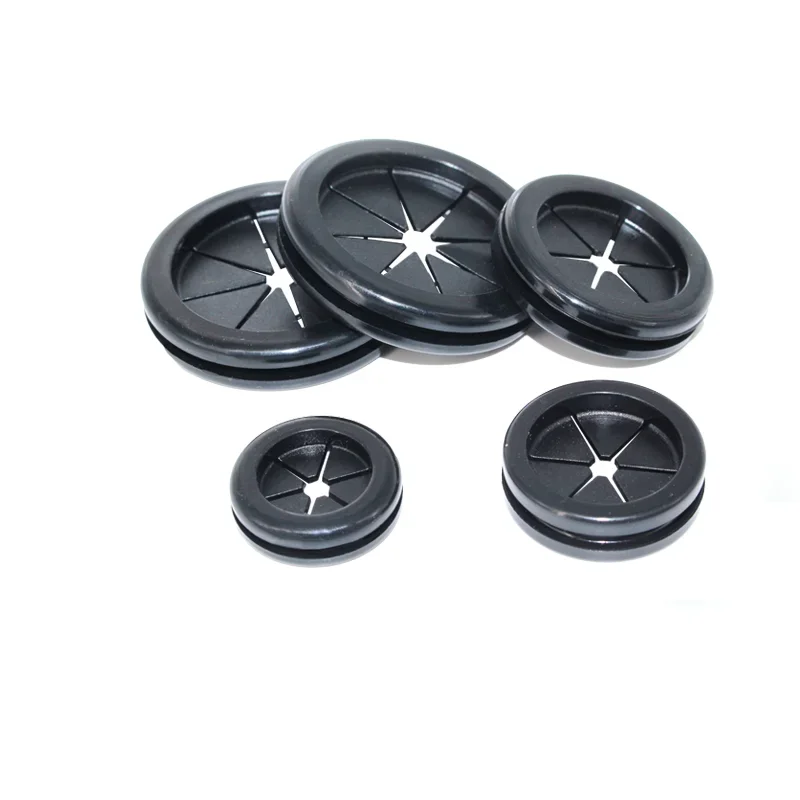 ECO rubber grommet Drilling hole B=20 25 30 32 35 40 50mm dust proof round ring cable protector outlet wire sleeve cap cover