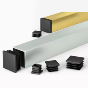 10 13,15,16,19,20,22,25,30,32,35,38 40 45 50 60 70 75 80 100mm Square Tube Insert Ends plastic blank tube plastic plug leg cap