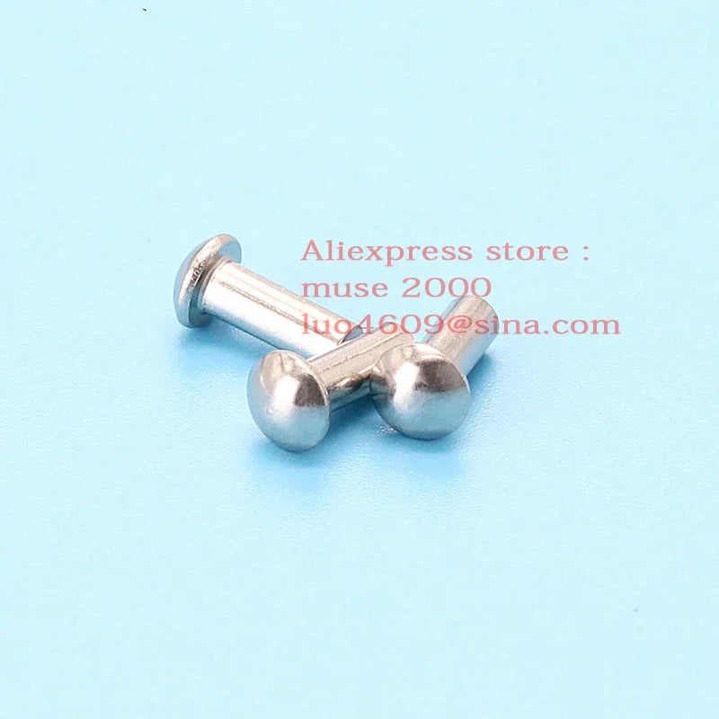304 button head solid steel rivet M2.5x3 4 5 6 8 10 12 14 16 20mm advertisement label market marker signs arcylic clear menu