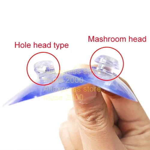 2 2.5 3 3.5 cm dia Double sides Clear PVC sucker plastic hooker home glass table plate smooth flat tile glass sucker slip proof - Image 5