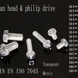 M4 x 4 6 8 10 12 14 16 20mm Transparent plastic screw bolt,clear PC acrylic bolt,LED Lighting,round head DIY light wire cable