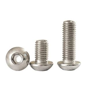 Hollow screw bolt 304 steel fasten M4M5M6M8M10M12M16 inner hex drive screw pan head bolt light cable grommet  gas hole mask