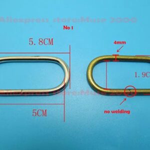 Weaving tape buckle metal steel ring  elliptical oval shape belt anchor clip fastener Adjusting Shoulder straps buckle bag