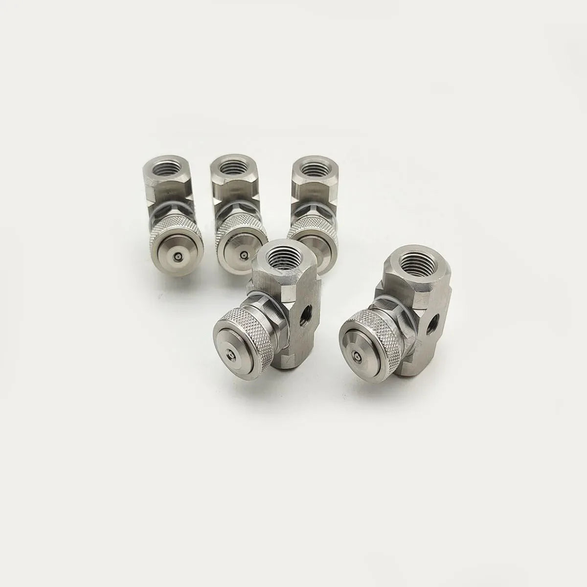 No adjusting Gas Atomizing Nozzle misting fan round covering water Spray garden Fight Machine nozzle misting fog water spraying - Image 2