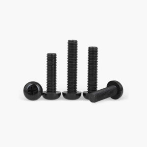 Pan head black nylon screw  M3 m4 m5 m6 Plastic screw Electronic anti corrosion insulation bolt fastener transparent PC screw