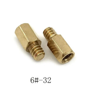 UNC 6#-32 standoff brass spacer  copper female to male thread connector Length 6.5mm+4 Copper Hex Nut threaded pass Column