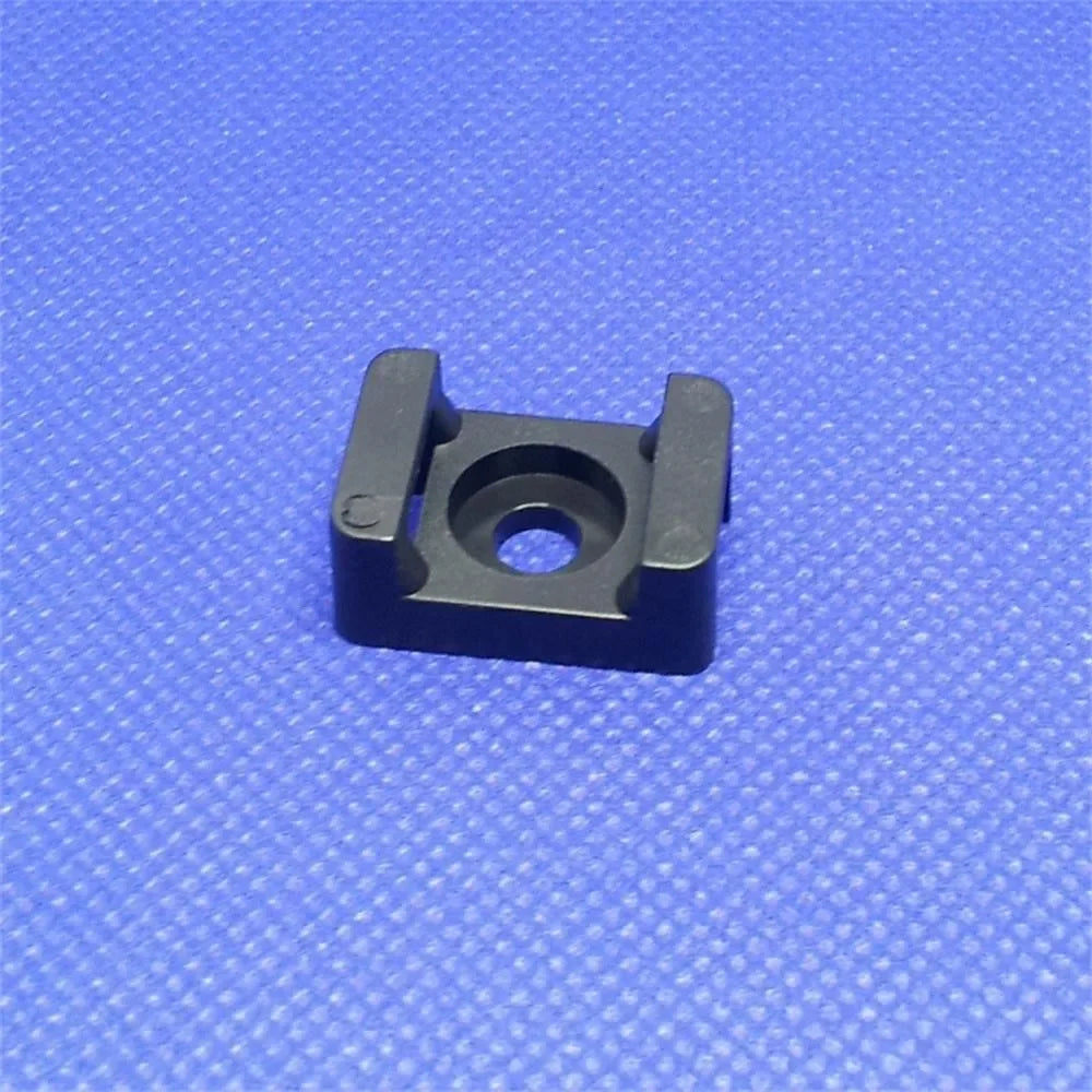 Fixed seat HC Black Nylon Saddle cable tie fixed seat cable tie nylon wire zip width fixing basement cable holder Wire tiding