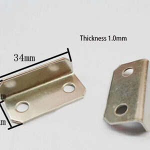 Drawer lock escutcheon Corner Brackets L shape Locking plate right angle back up plate