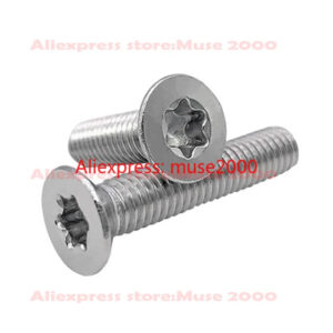 M3 screw bolt 316 stainless steel countersunk head flat head hexalobular internal star socket Torx screw drive metric coarse
