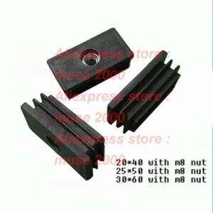 20x40 25x50 30x50 30x60 rectangle feet caster screw plug m8 nut embedded tube insert end Furniture Levelling Glide Feet Screw